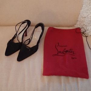 Silk Christian Louboutin 37.5 slingback